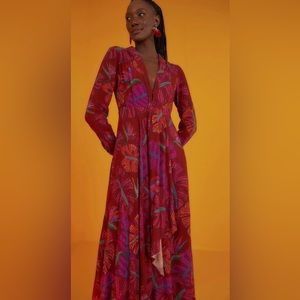 FARM Rio Delicate Leaves dress